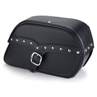 Vikingbags Honda 1500 Valkyrie Interstate Charger Single Strap Studded Motorcycle Saddlebags Main View