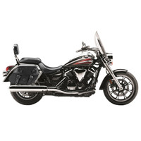 Vikingbags Honda 1500 Valkyrie Interstate Viking Odin Medium Leather Motorcycle Saddlebags On Bike View