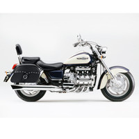 Vikingbags Honda 1500 Valkyrie Interstate Universal SS Slanted Studded Large Motorcycle Saddlebags On Bike View