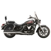 Vikingbags Honda 1500 Valkyrie Interstate Quarter Circle Leather Motorcycle Saddlebags On Bike View