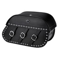 Viking Trianon Studded Motorcycle Saddlebags For Harley Softail Breakout