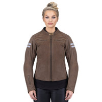Viking Cycle Vintage Brown Leather Motorcycle Jacket For Women