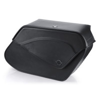 Viking Specific Extra Large Shock Cut Out Motorcycle Saddlebags For Harley Dyna Street Bob FXDB