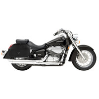 Honda 750 Shadow Aero Hammer Series Extra Large Plain Motorcycle Saddlebags