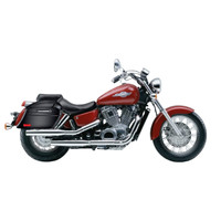 Honda 1100 Shadow ACE Viking Lamellar Slanted Painted Motorcycle Hard Saddlebags