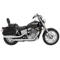 Honda 1100 Shadow Spirit Hammer Series Extra Large Plain Motorcycle Saddlebags 