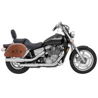 Honda 1100 Shadow Spirit Viking Warrior Series Brown Large Motorcycle Saddlebags 