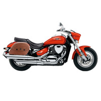 Suzuki Boulevard M50, VZ800, Marauder Viking Warrior Series Brown Large Motorcycle Saddlebags