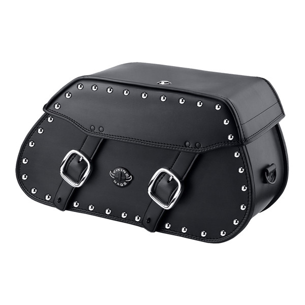 Harley Softail Springer FXSTS Pinnacle Studded Leather Saddlebags