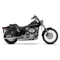 Harley Softail Standard FXST Quarter Circle Leather SaddleBags 2