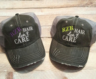 Personalize your "HAIR DON'T CARE" Cap