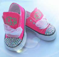 Converse with Monogram and/or Bling Youth, Toddler, Infant Custom Listing Converse
