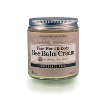 Our natural Fragrance-Free Bee Balm Cream nourishes and hydrates the skin leaving it soft and radiant. Pure Ohio beeswax and extra virgin olive oil provide the deep moisture your skin longs for. Fragrance-free, this humble yet effective cream covers the bare essentials of skin care. 