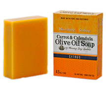 Carrot & Calendula Olive Oil Soap, Citrus (4.5 oz.)
