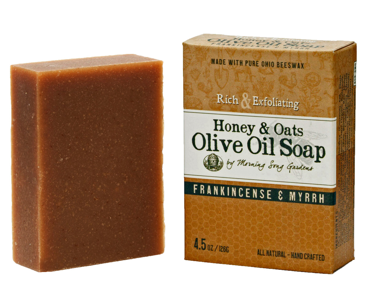 Honey Oats Olive Oil Soap Frankincense And Myrrh 4 5 Oz