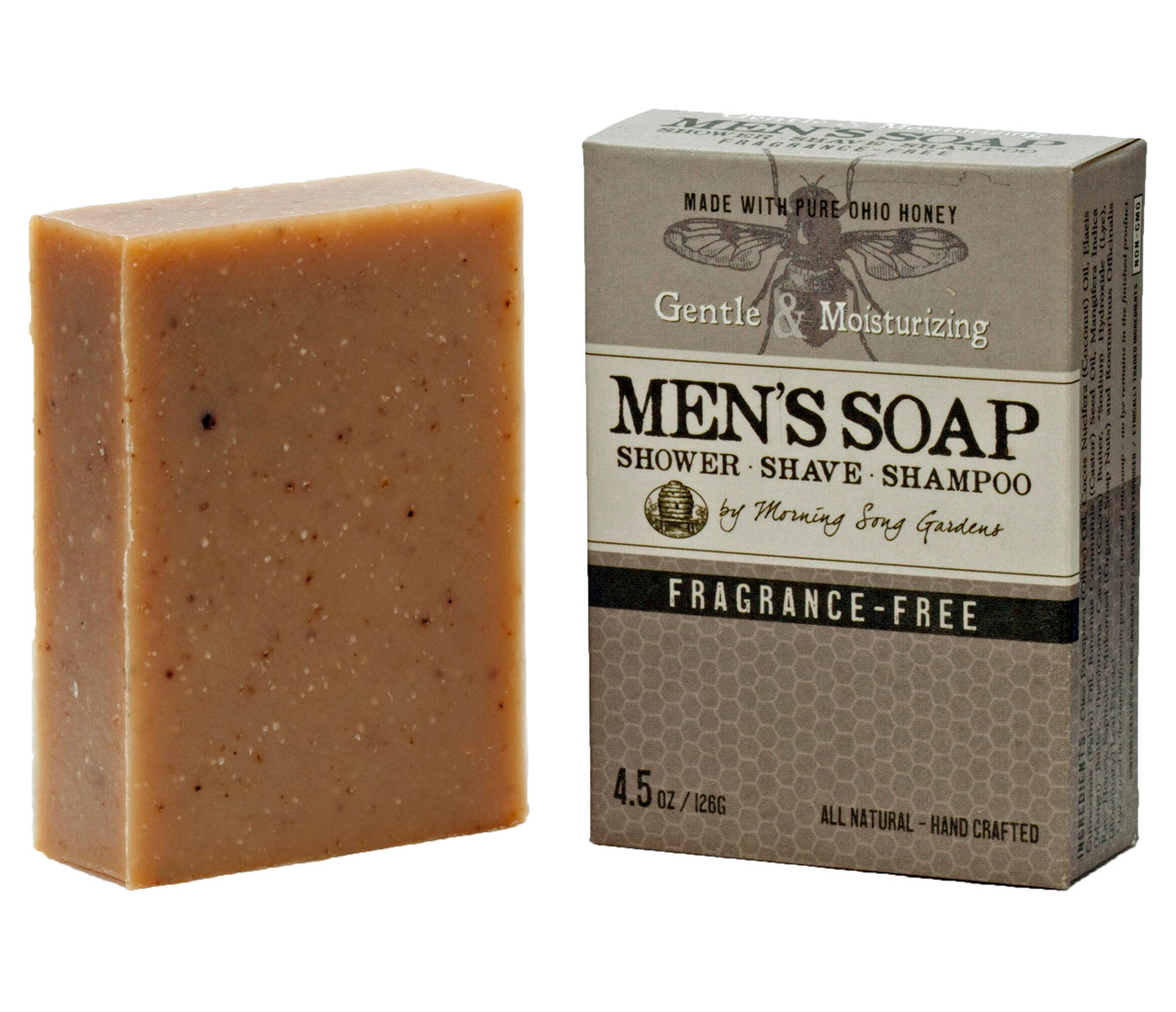 MEN's Fragrance Free Shower Shave & Shampoo Bar (4.5 oz.)