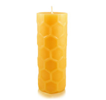 Hexagon Pillar beeswax Candle