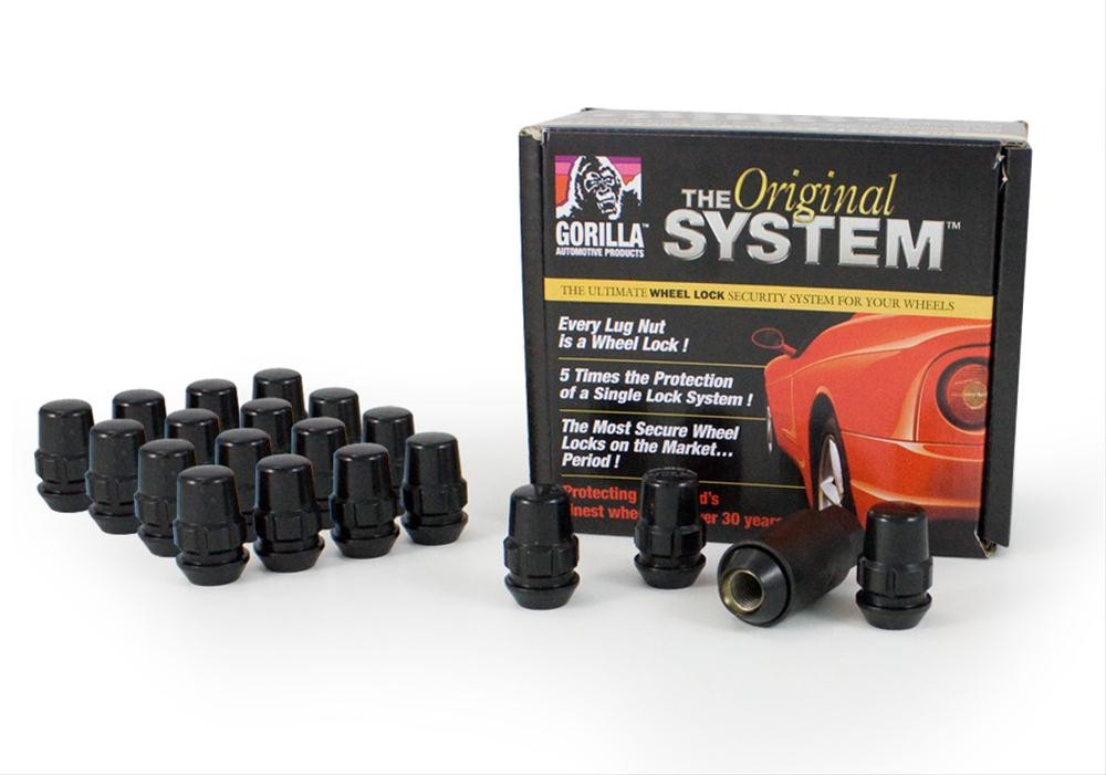 Gorilla Lug Nuts Set of 20 14x1.50 Black (71643NBC )