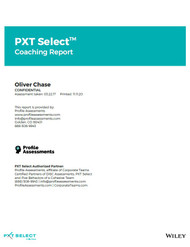 PXT Select: Coaching Report