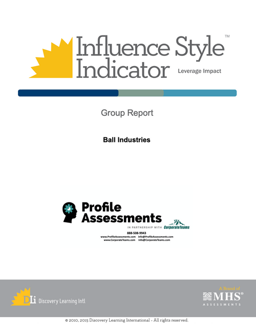 Influence Style Indicator Group Report