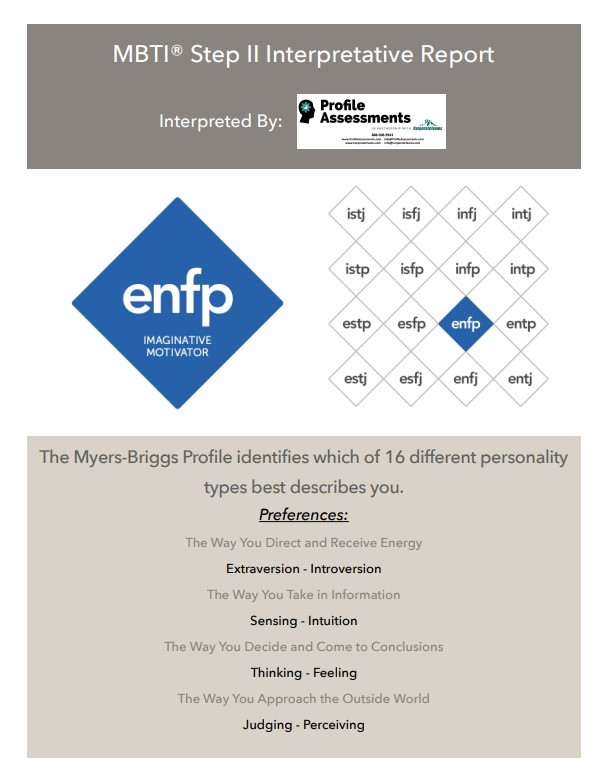 MBTI® Step II Interpretive Report Profile Assessments