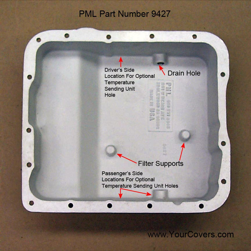 Transmission Deep Oil Pan 4L60E 4L65E Late Type W Step New HD As Cast Aluminum