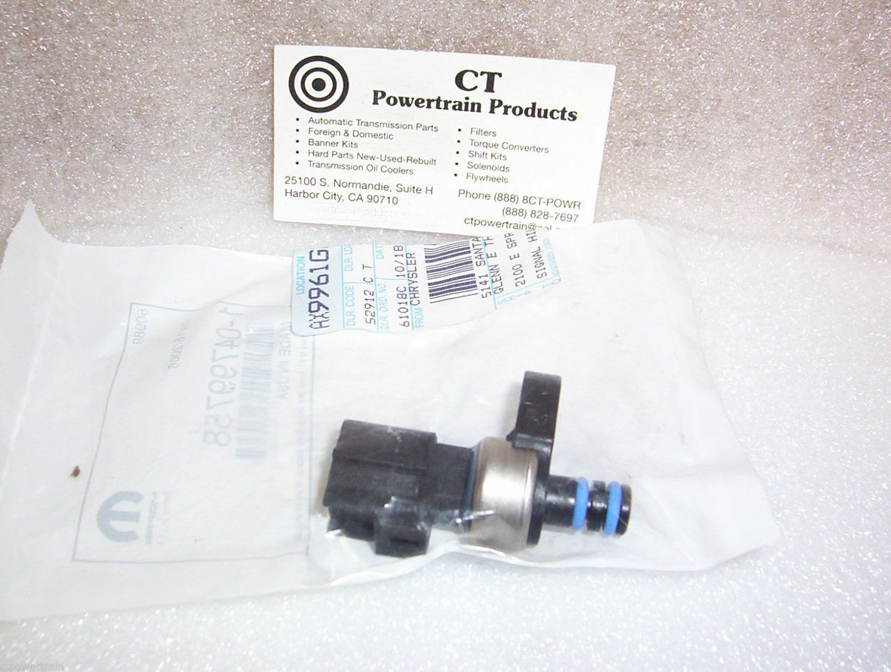 45rfe 5 45rfe New Governor Pressure Sensor External 1999 On Dodge Jeep Chrysler Ct Powertrain Products