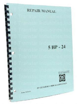 ZF5HP24 BMW Jaguar Land Rover RWD OEM ZF Repair Manual Guide Book 5HP24