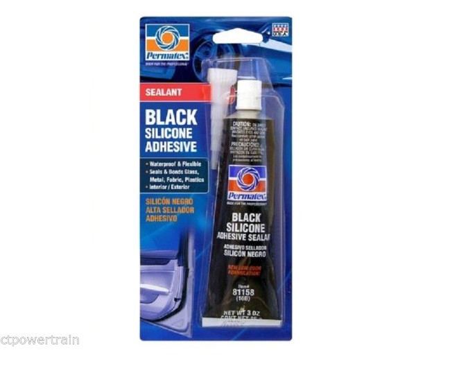 Permatex Black Silicone Adhesive Sealant 3 oz. Tube 16B 81158 New