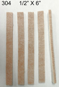 1/2" x 6" Strips Peel N Stick Tan Flor Protectors -