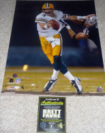 GREEN BAY PACKER BRETT FAVRE AUTOGRAPHED SIGNED 16x20 FOOTBALL RAIDERS Brett Favre Authentic COA and matching numbered Hologram