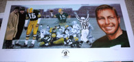 BART STARR AUTOGRAPHED ARTIST ANDY GORALSKI SIGNED GREEN BAY PACKERS ICE BOWL TRISTAR LIMITED EDITION LITHOGRAPH COA