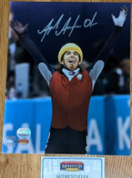 Apolo Anton Ohno hand signed  Olympic Victory  8x10 photo  Authenticated by  Mounted Memories with  COA & Hologram!