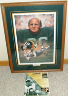 GREEN BAY PACKERS RAY NITSCHKE SIGNED #66 HOF 1978 Autographed Limited Edition Route 66 Artist Andy GORALSKI Framed Lithographs with COA