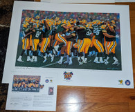 Brett Favre Signed GREEN BAY PACKERS SB XXXI Celebration "America's Pack" - Artist Andy Goralski signed #758 Lithograph!
