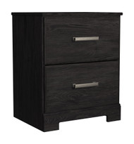 Belachime Black Two Drawer Night Stand