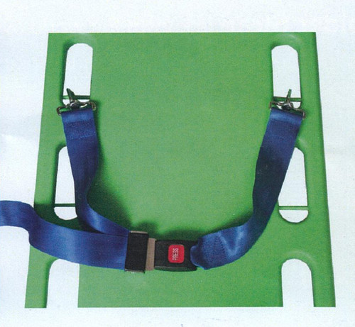 AZ-STW-03 Restraint Strap with metal buckle & Clips Colour shown Blue