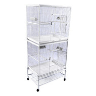 Double Stack Flight Bird Cage 32" x 21" x 74"