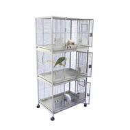 Triple Stack Bird Cage 36" x 24" x 76"
