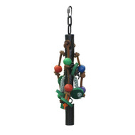 Black Metal Pipe Bell Toy with Rope