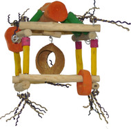 Java Wood Tower Single Hanging Play Stand