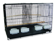 Bird Cage with Divider 30" x 18" x 18"