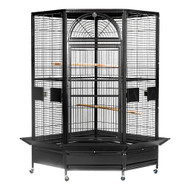 King Cage Corner Bird Cage 40" x 22" x 68"