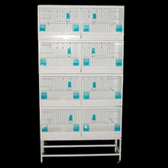 4 Stacked Bird Cage and Stand 