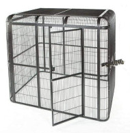 A&E#WI8662 Black Walk-in Aviary