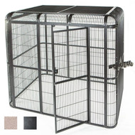 A&E#WI8561 Black Walk-in Aviary