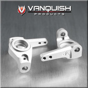 Vanquish Products Aluminum 8 Degree Knuckles for Axial SCX10

Zero Ackerman Knuckles allows tighter turning radius
Anodized for durability
May require wider wheel hexes if not running Vanquish wheels with adjustable offsets
Will require new tie rod and drag link due to product being a high steer Zero Ackermann Knuckle
Works with SCX10, AX10, Honcho, Dingo, JK and G6
Similar to AX30496, AX80004
 

****Requires Vanquish 8 Degree Knuckles