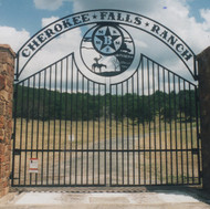 Tall Double Gates with Overhead