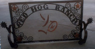 Custom Free Standing Fireplace Screen