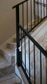 Staircase Hammered Rails